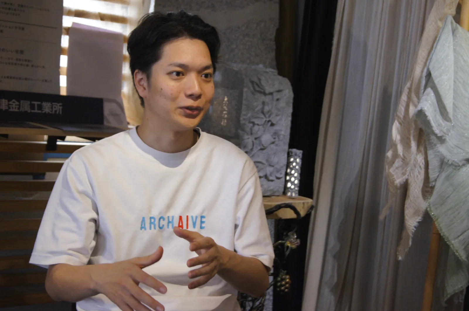 株式会社エイ・エム・シィ インタビューの様子